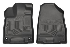 Acura MDX Floor Liners - Front - Husky Liners - Weatherbeater - Black - 2014